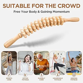 Wooden Body Massage Roller