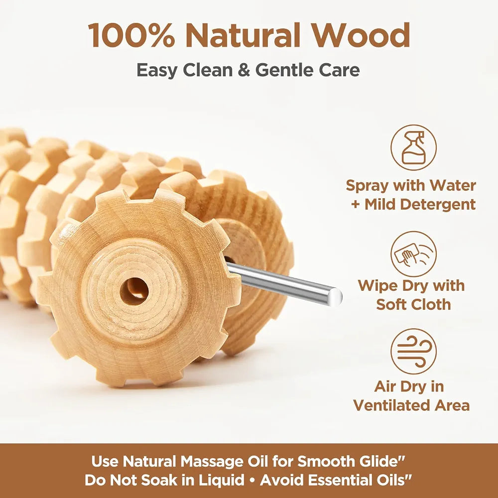 Wooden Body Massage Roller